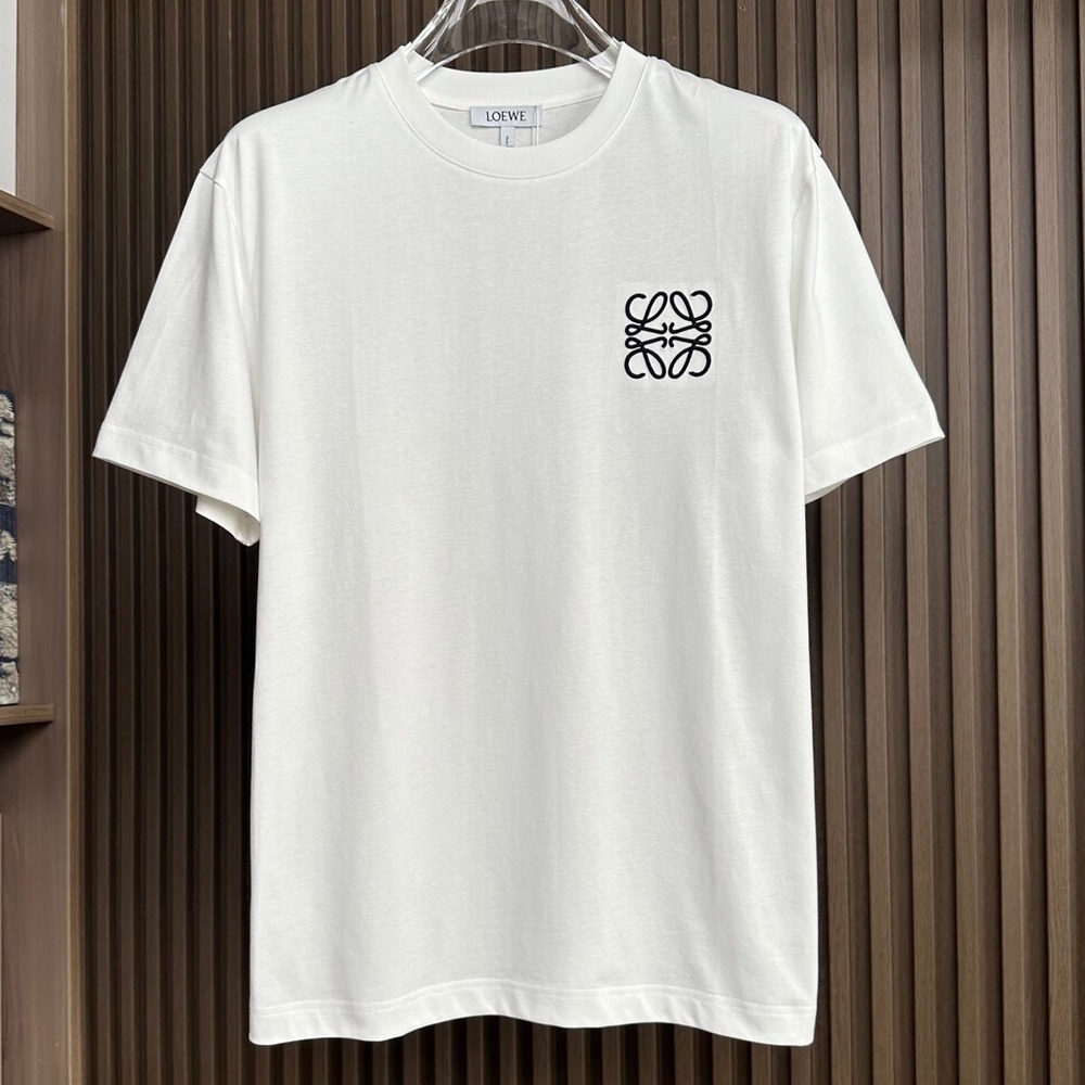 LOEWE White Anagram Cotton T-Shirt